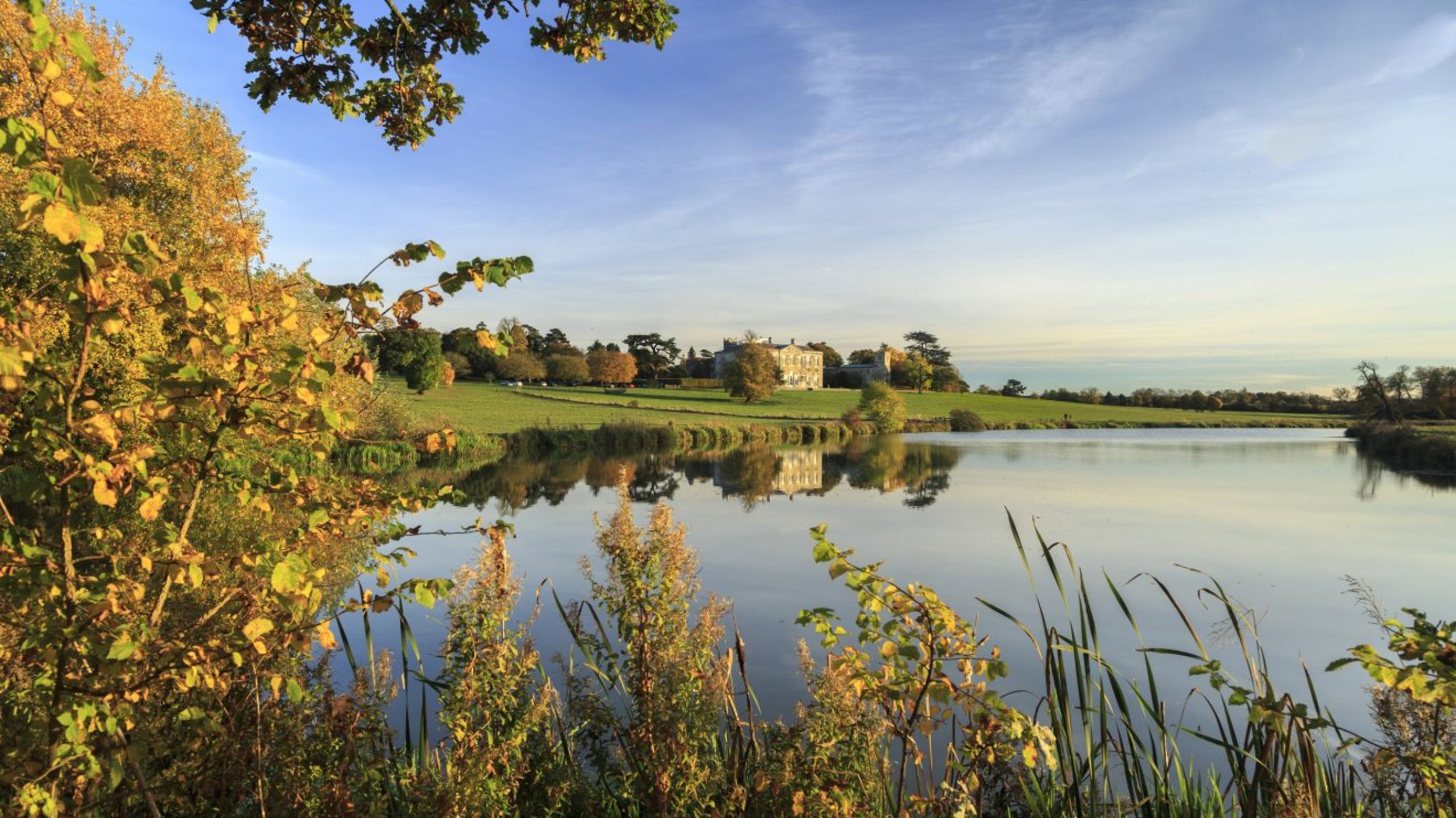 Lake view of Claydon House